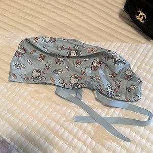 Hello Kitty healthcare print Euro style scrub cap for long hair💕
